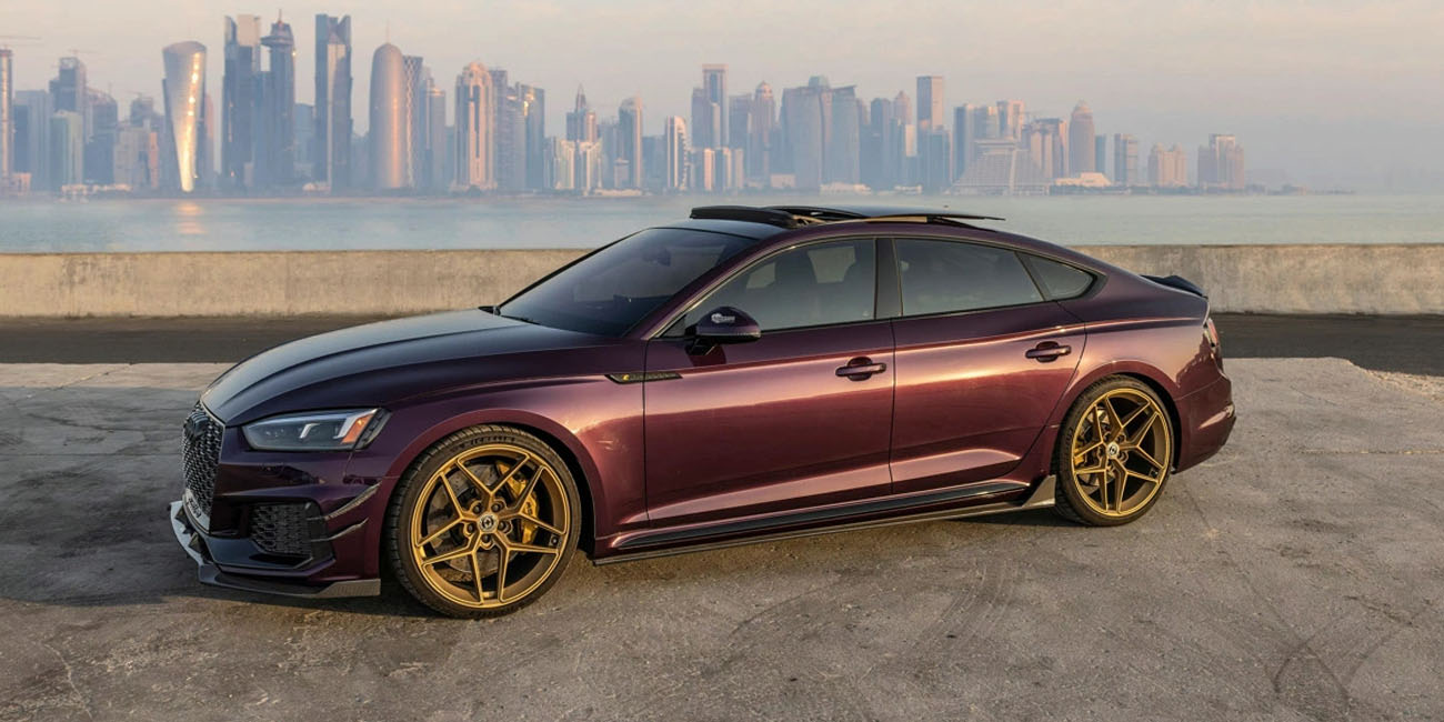 Karbel KB diffuser front lip hood side skirts spoiler dry carbon fiber Complete vehicle kit for Audi RS5 2017-2019