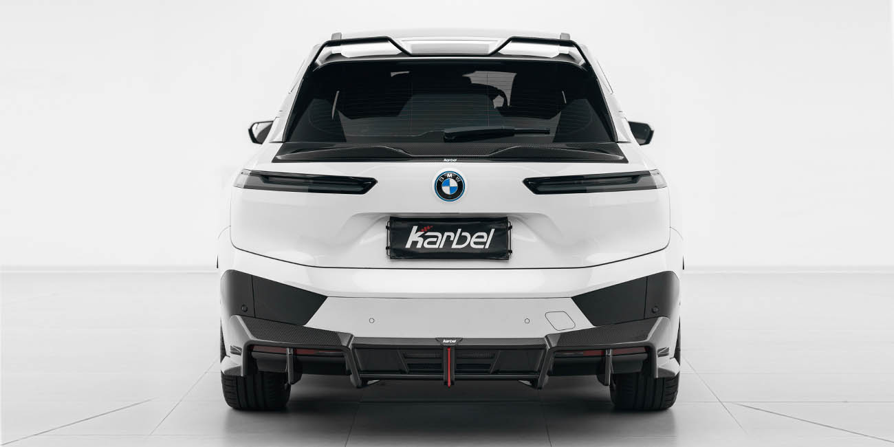Karbel hood front lip side skirts rear diffuser rear spoiler 3K woven texture dry carbon fiber full body kit suitable for BWM IX 2021-2023