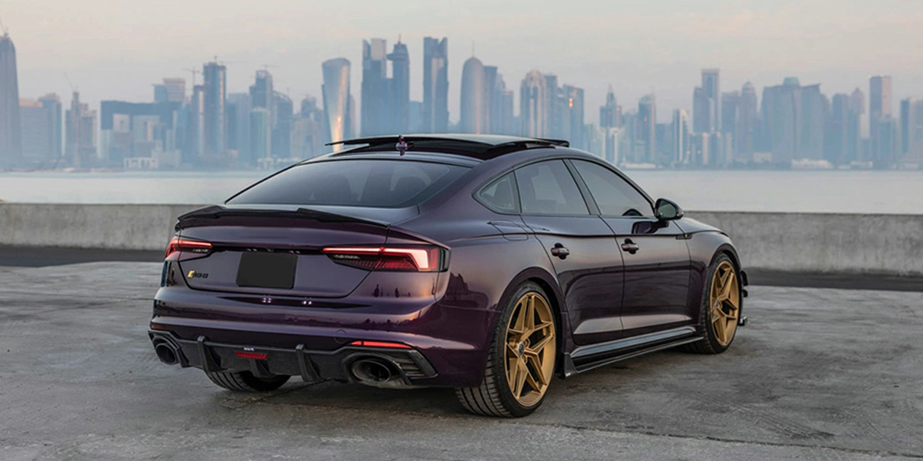 Karbel KB diffuser front lip hood side skirts spoiler dry carbon fiber Complete vehicle kit for Audi RS5 2017-2019