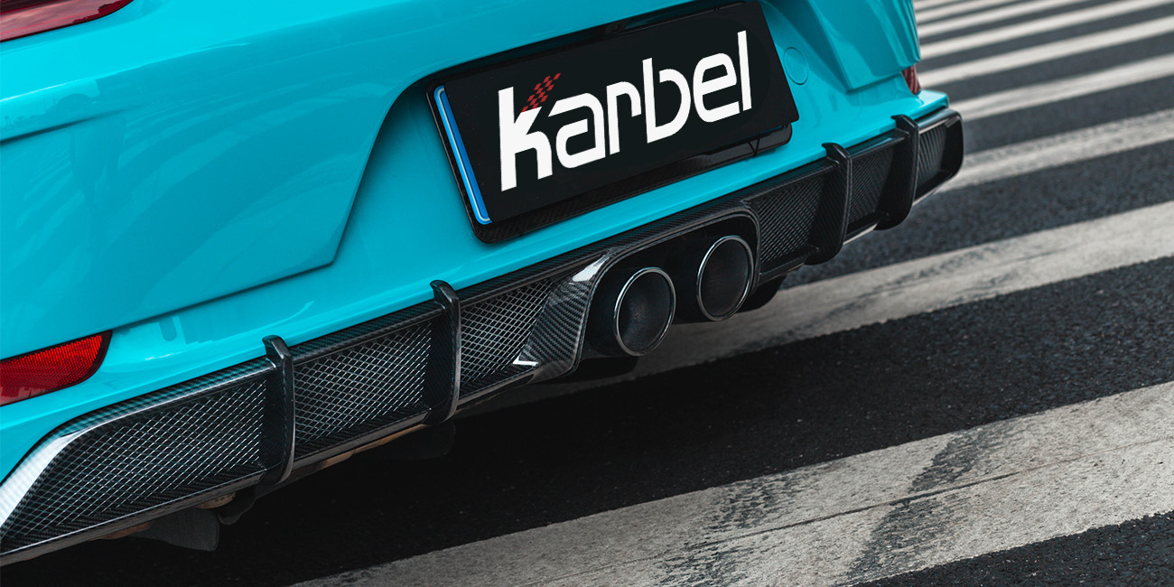 Carbo Carbon Fiber Porsche 911/GT3 Full Body Kit Showcase – Includes Front Lip, Wind Knife, Side Skirts, Rear Diffuser & Engine Cover Trim