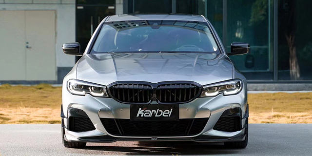 Karbel front lip side skirts rear diffuser rear spoiler dry carbon fiber full body kit suitable for BWM 3 Series G20-G28