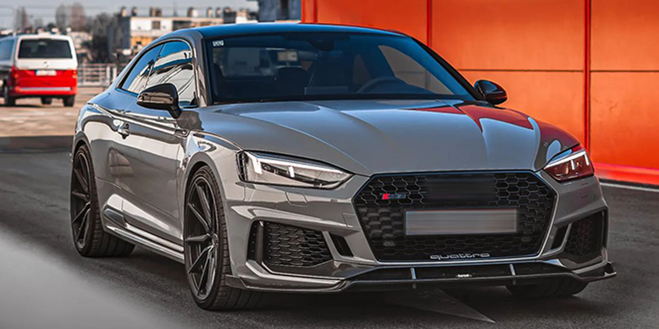 Karbel KB diffuser front lip hood side skirts spoiler dry carbon fiber Complete vehicle kit for Audi RS5 2017-2019
