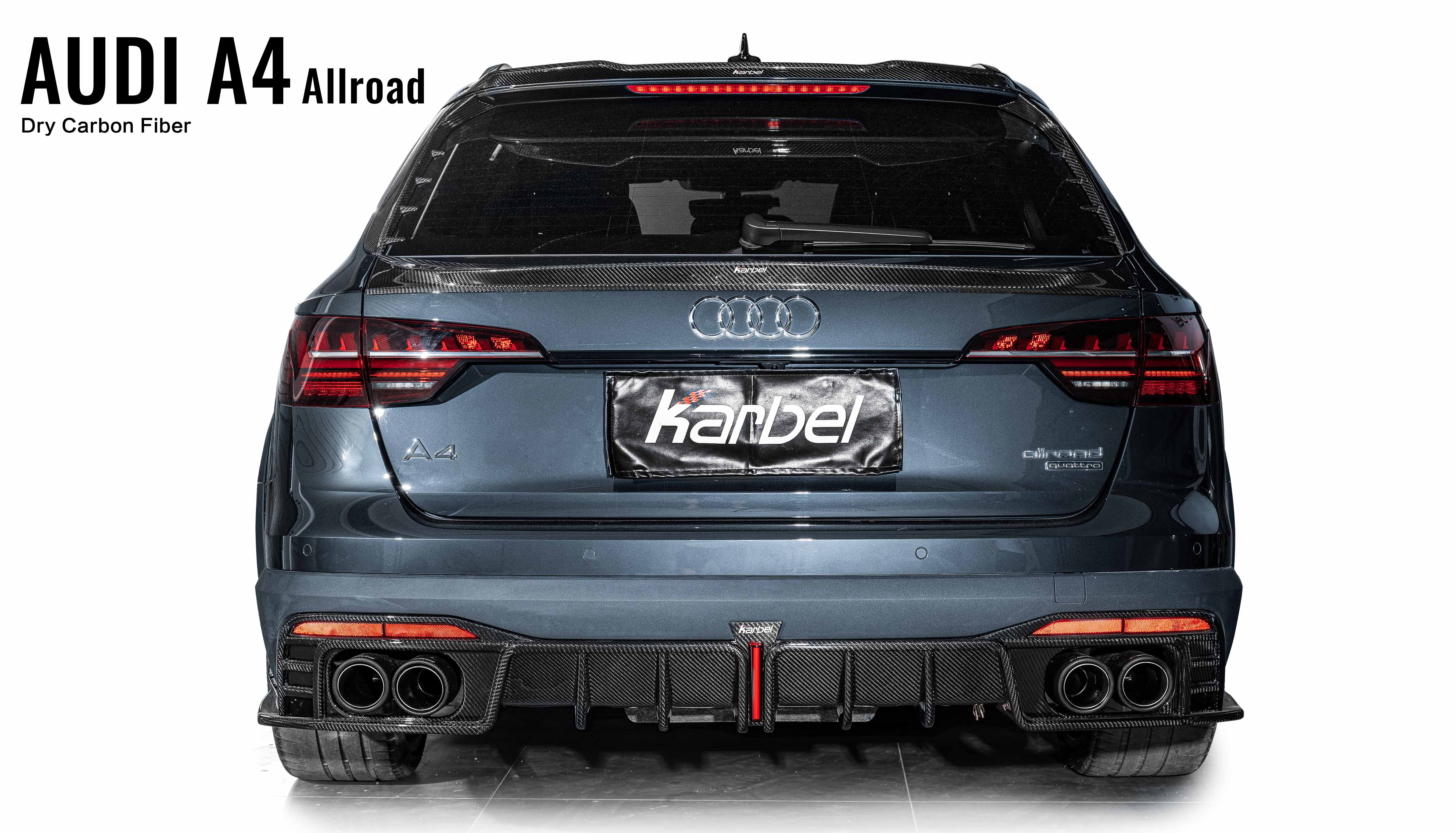 Karbel 3K Glossy Dry Carbon Fiber Body Kit For Audi A4 Allroad 2020-2021