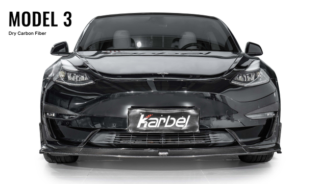 Karbel 3K Dry Carbon Fiber Complete Kit For Tesla Model 3 2019+