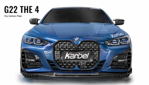 Karbel hood front lip side skirts rear diffuser rear spoiler 3K woven texture dry carbon fiber full body kit suitable for BWM 4 Series G22-G23 2019-2024