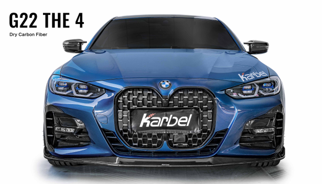 Karbel hood front lip side skirts rear diffuser rear spoiler 3K woven texture dry carbon fiber full body kit suitable for BWM 4 Series G22-G23 2019-2024