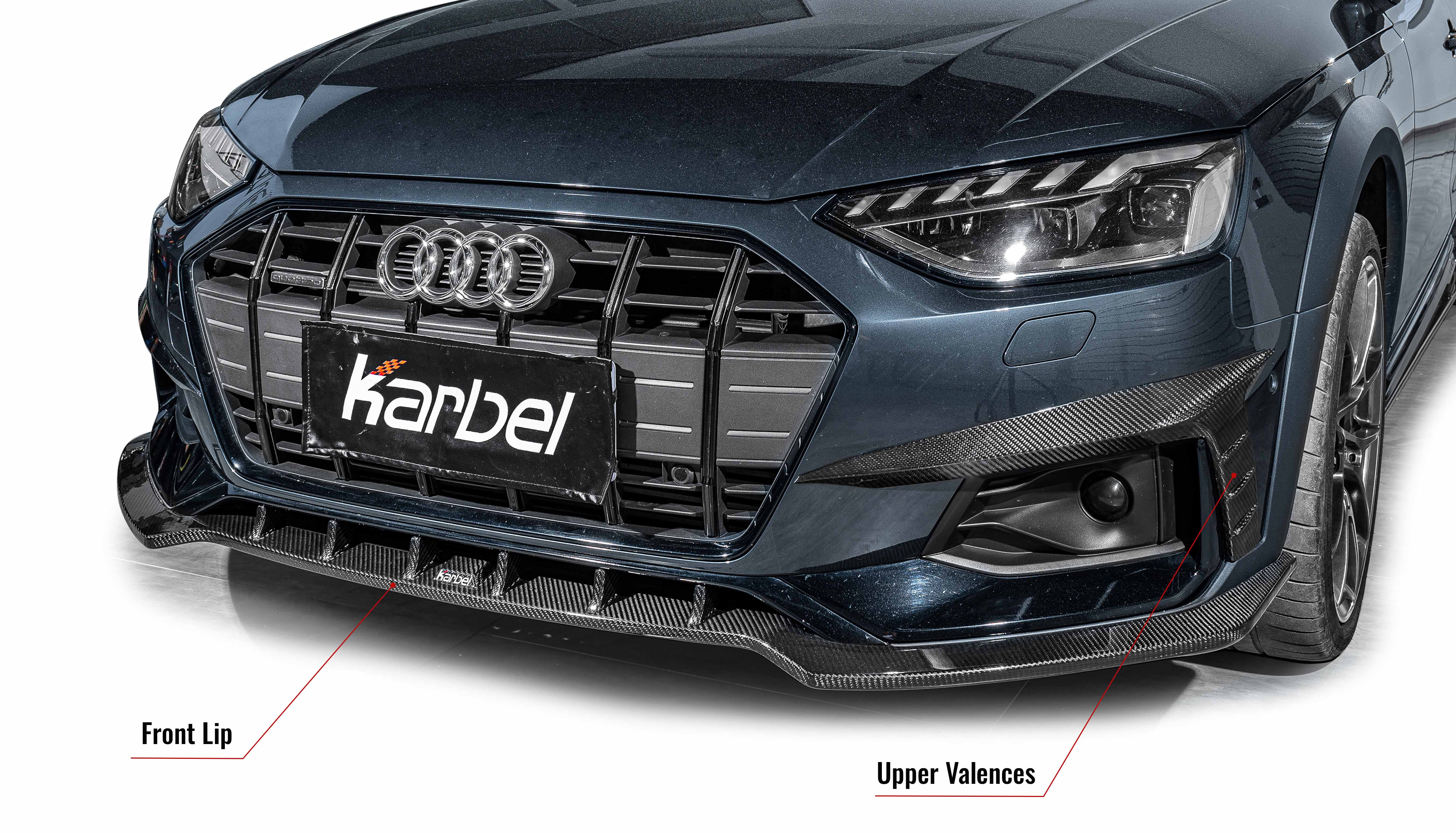 Karbel 3K Glossy Dry Carbon Fiber Body Kit For Audi A4 Allroad 2020-2021