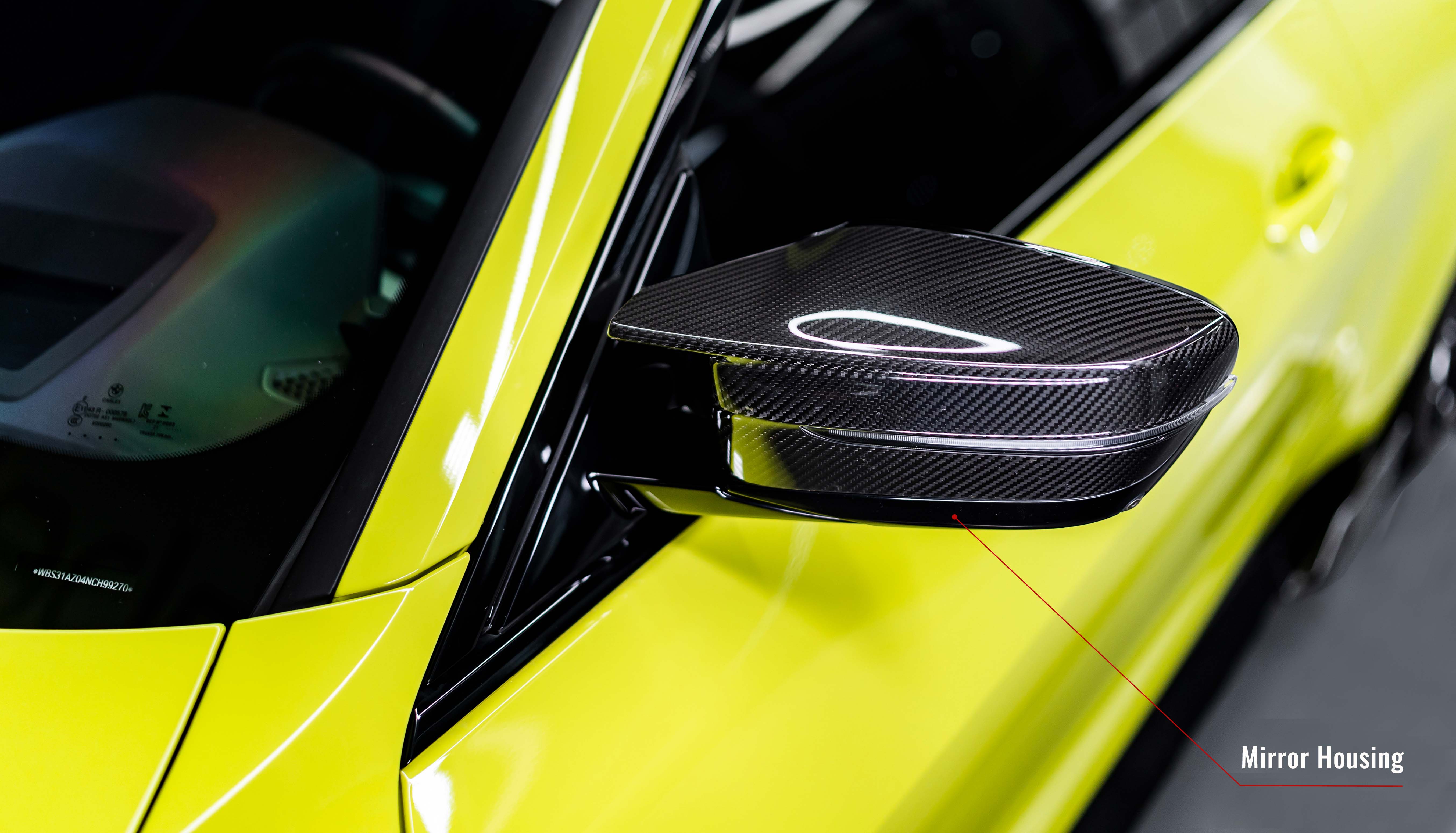 Karbel hood front lip side skirts rear diffuser rear spoiler dry carbon fiber full body kit suitable KB Rearview mirror housing for BMW M4 G82 2021+