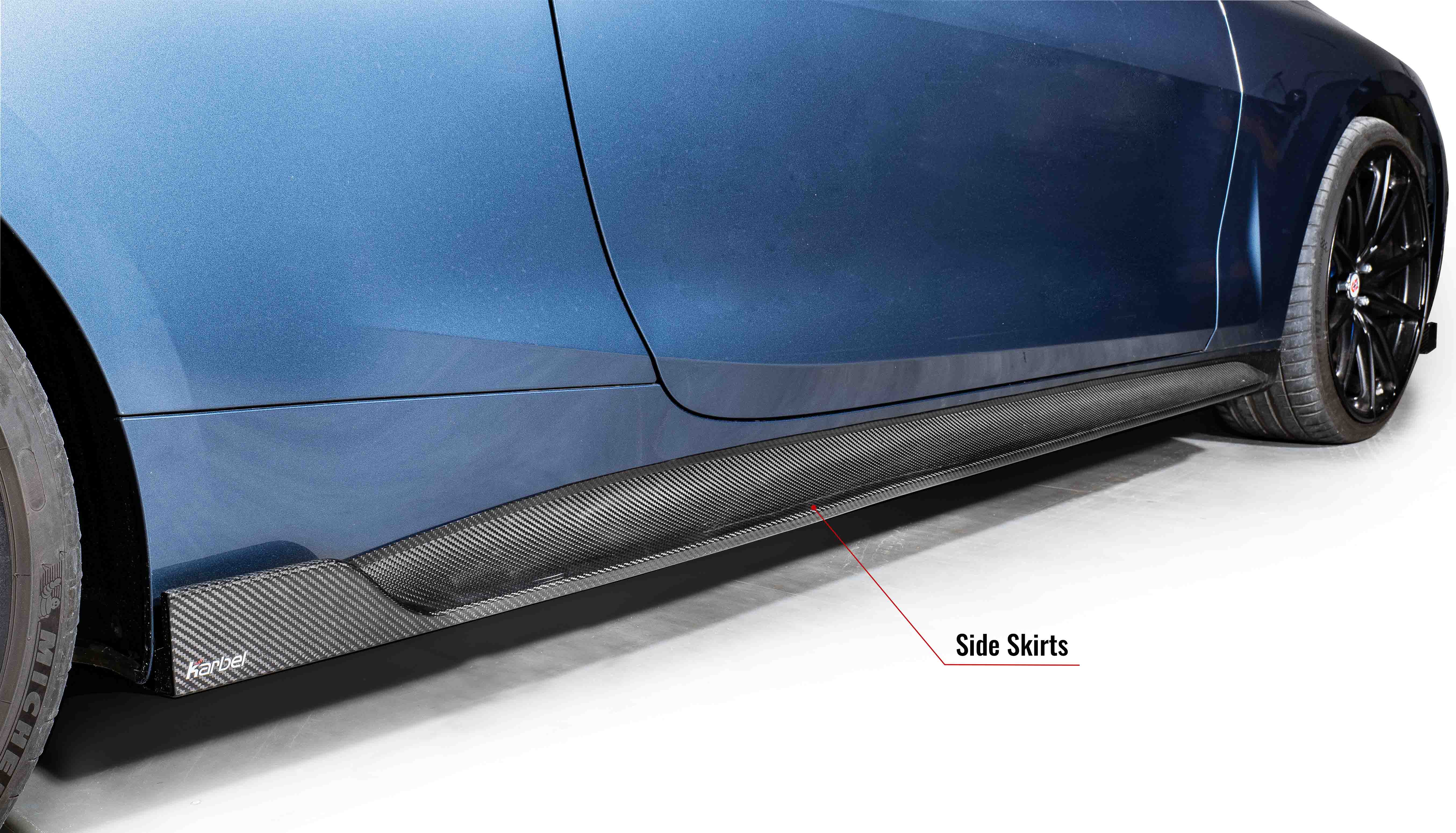 Karbel hood front lip side skirts rear diffuser rear spoiler 3K woven texture dry carbon fiber full body kit suitable for BWM 4 Series G22-G23 2019-2024