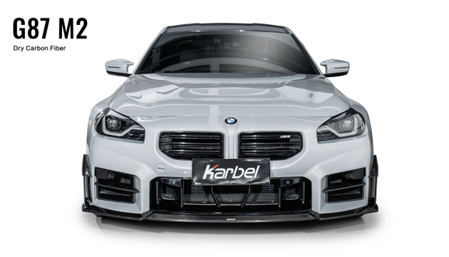 Karbel KB front lip side skirts rear diffuser rear spoiler 3K black woven texture dry carbon fiber full body kit suitable for BWM M2 G87 2019-2024 