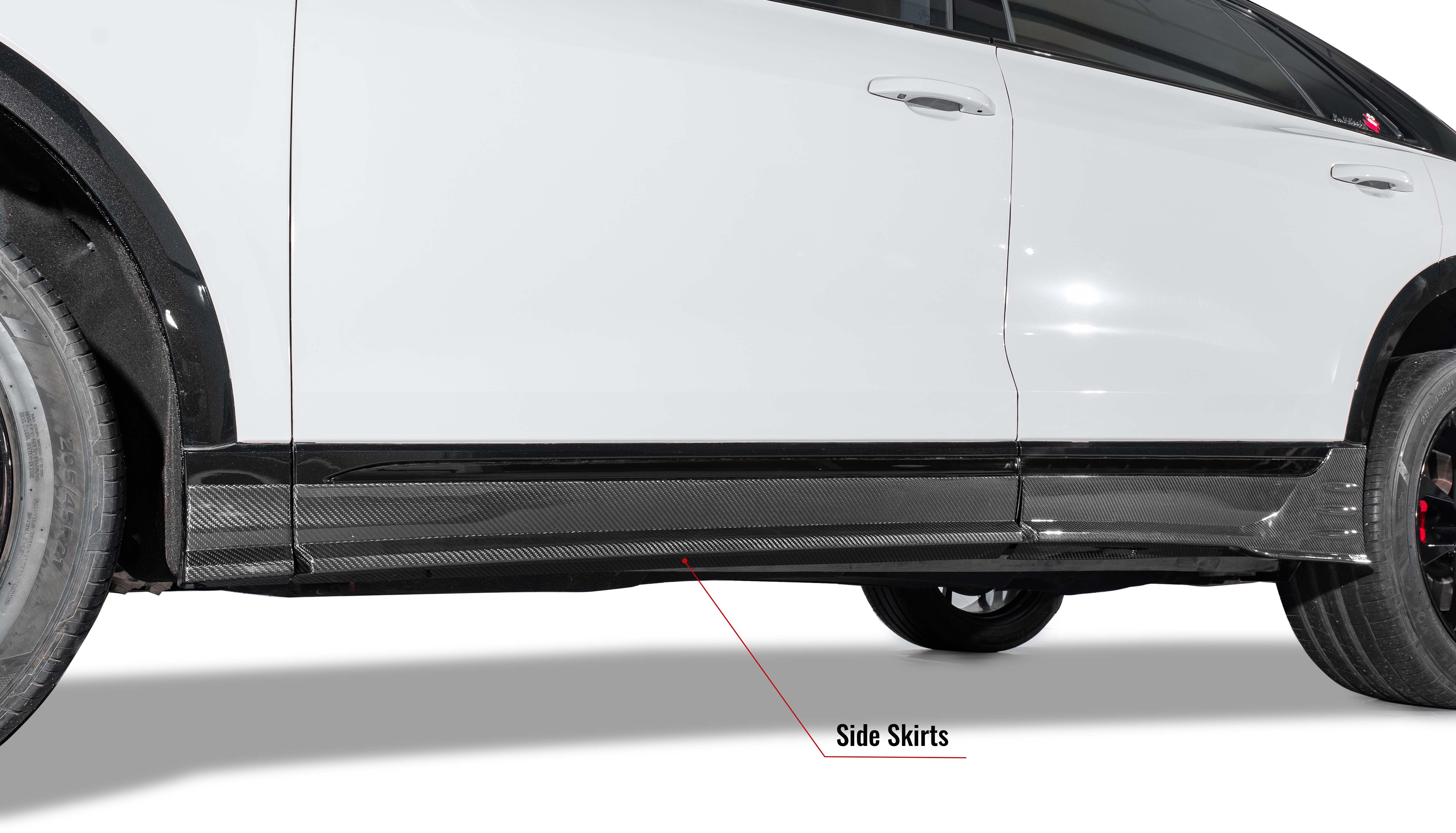 Karbel KB diffuser front lip hood side skirts spoiler black dry carbon fiber Complete vehicle kit for Audi SQ8/Q8 2018-2022
