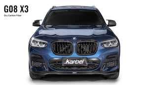 Karbel diffuser front lip side skirts 3K woven texture dry carbon fiber black body kit replacement upgrade wing rear spoiler for BWM go8 X3 2019-2021sale