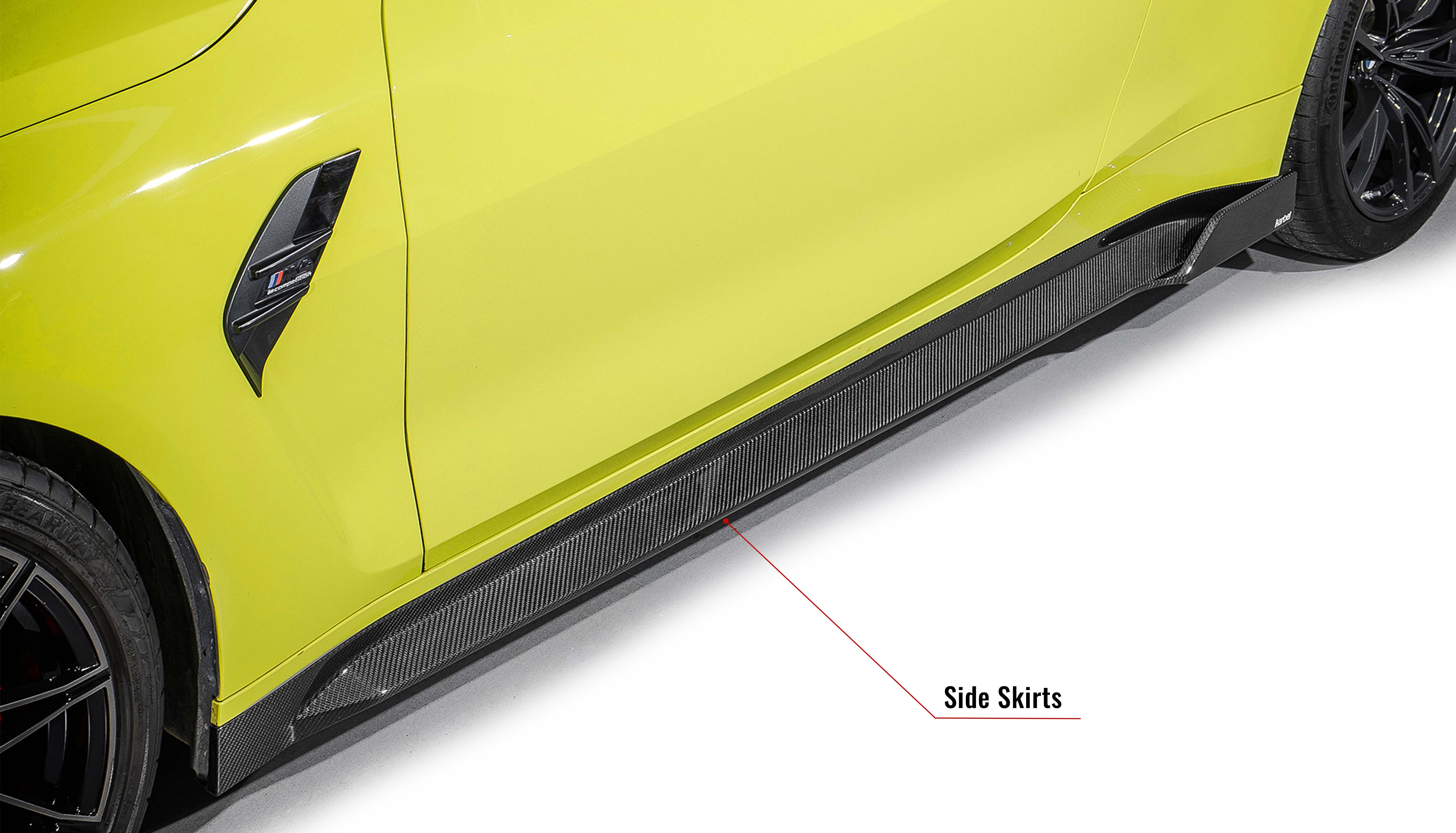 Karbel hood front lip side skirts rear diffuser rear spoiler dry carbon fiber full body kit suitable KB Rearview mirror housing for BMW M4 G82 2021+