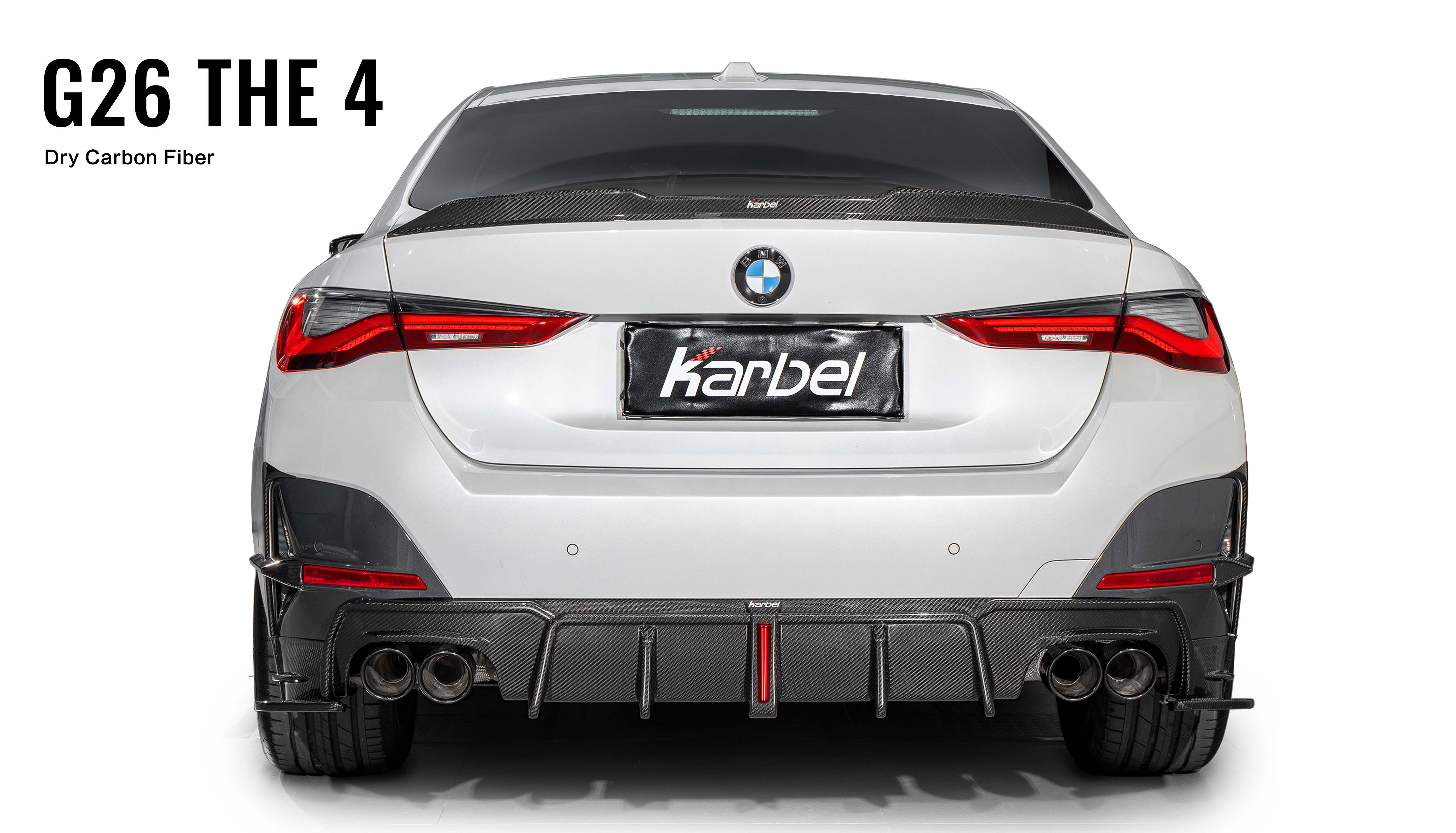 Karbel front lip spoiler dry carbon fiber full body kit side skirts diffuser for BWM G26 Gran Coupe M Sport 4-Door 2020+