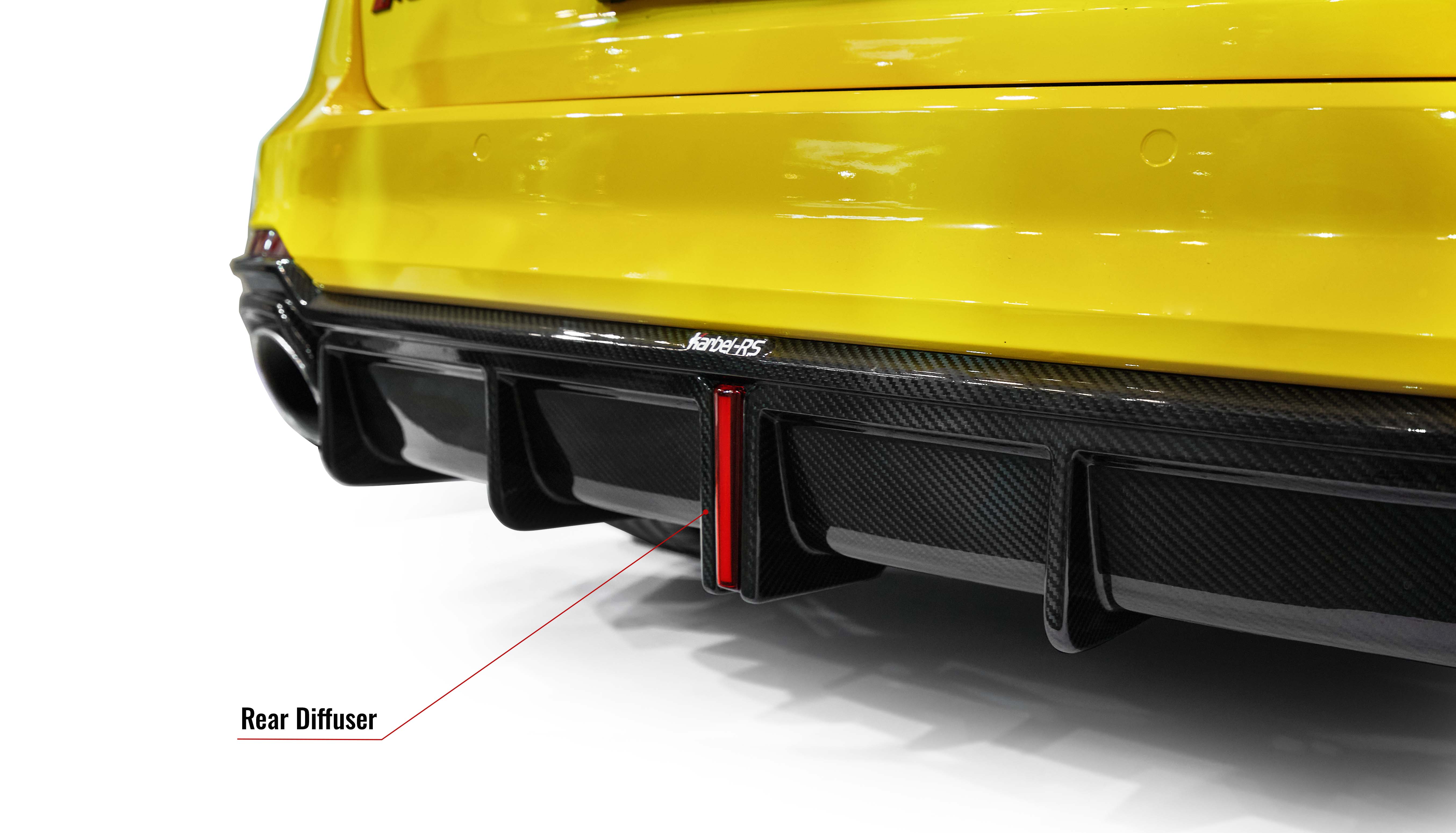 Karbel front lip side skirts rear diffuser rear spoiler 3K black twill weave texture dry carbon fiber full body kit suitable for Audi RS4 B9.5