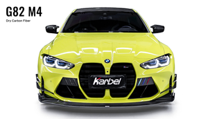 Karbel hood front lip side skirts rear diffuser rear spoiler dry carbon fiber full body kit suitable KB Rearview mirror housing for BMW M4 G82 2021+