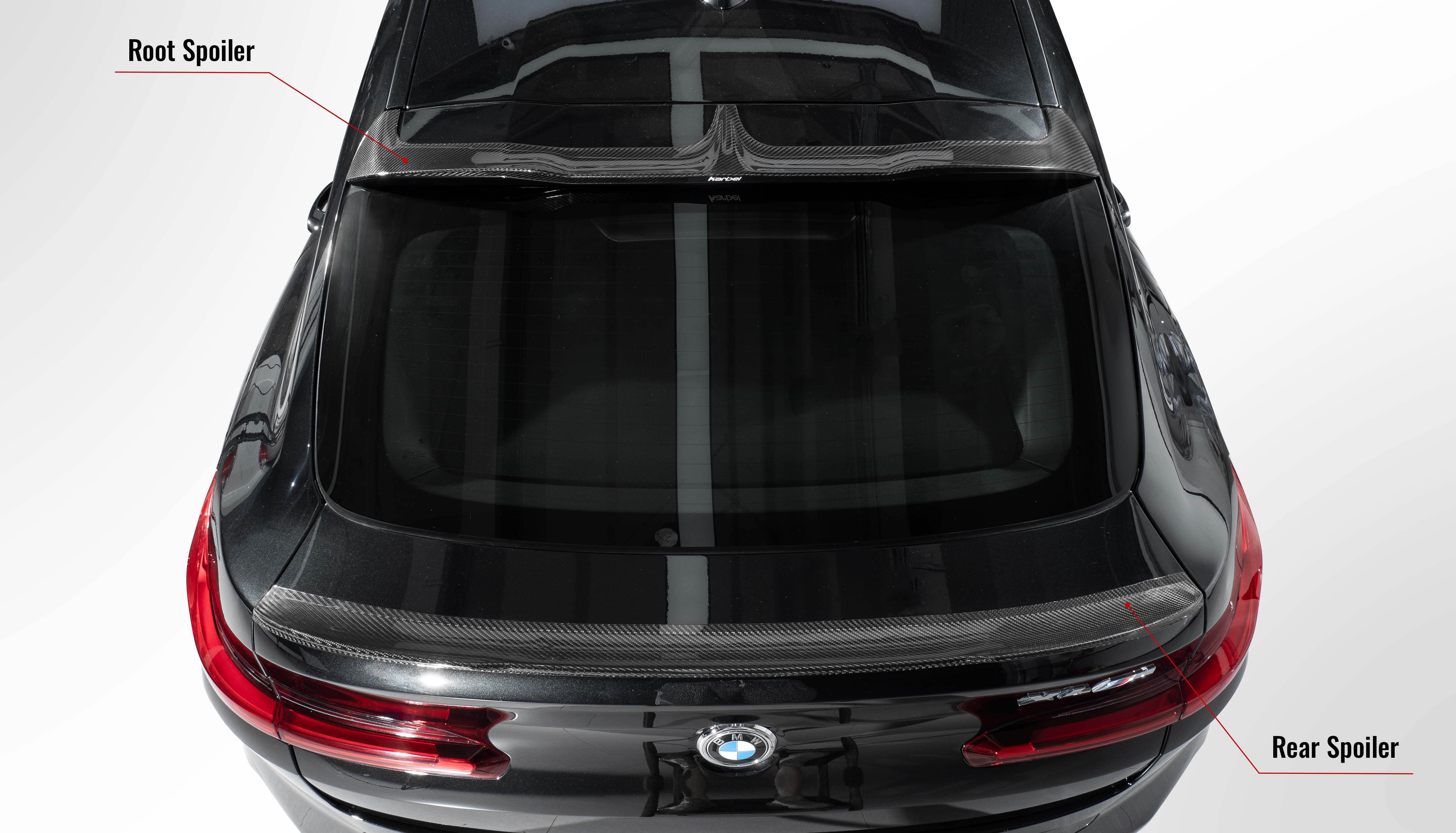 Karbel front lip side skirts rear diffuser rear spoiler 3K black twill weave texture dry carbon fiber full body kit suitable for BWM x4m lci