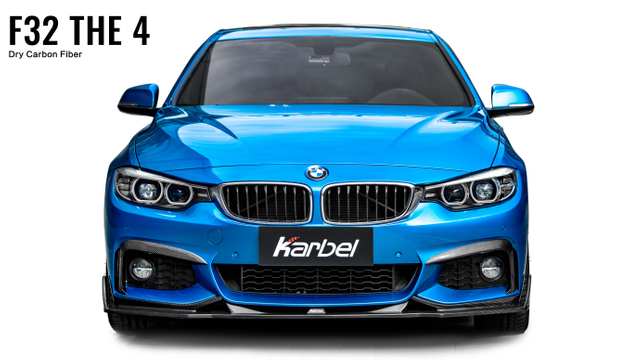 Karbel front lip 3K glossy woven pattern dry carbon fiber Rear diffuser for BWM 4 THE F32 2015-2020