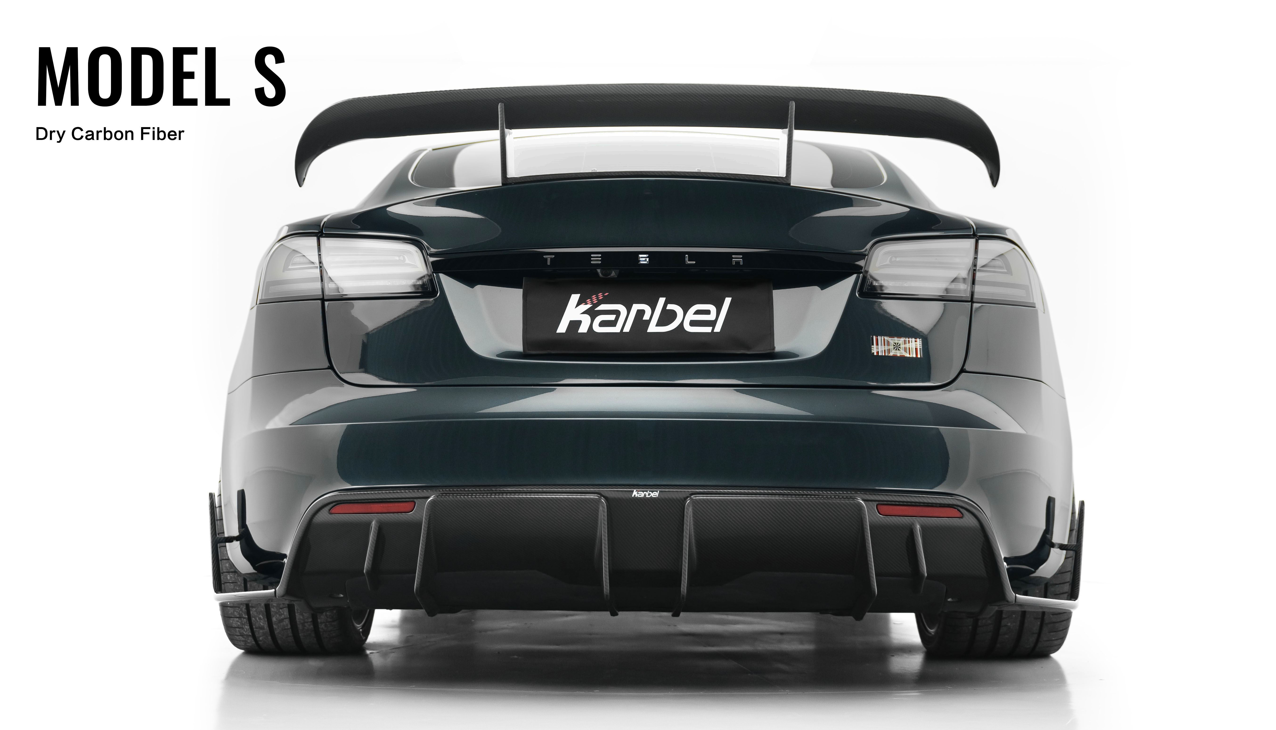Karbel 3K Dry Carbon Fiber Full Body Kit For Tesla Model S 3rd Gen 2021-2023