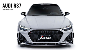 Karbel spoiler front lip side skirts rear diffuser KB dry carbon fiber full body kit suitable front fender molding for Audi RS7 C8 2013-2024