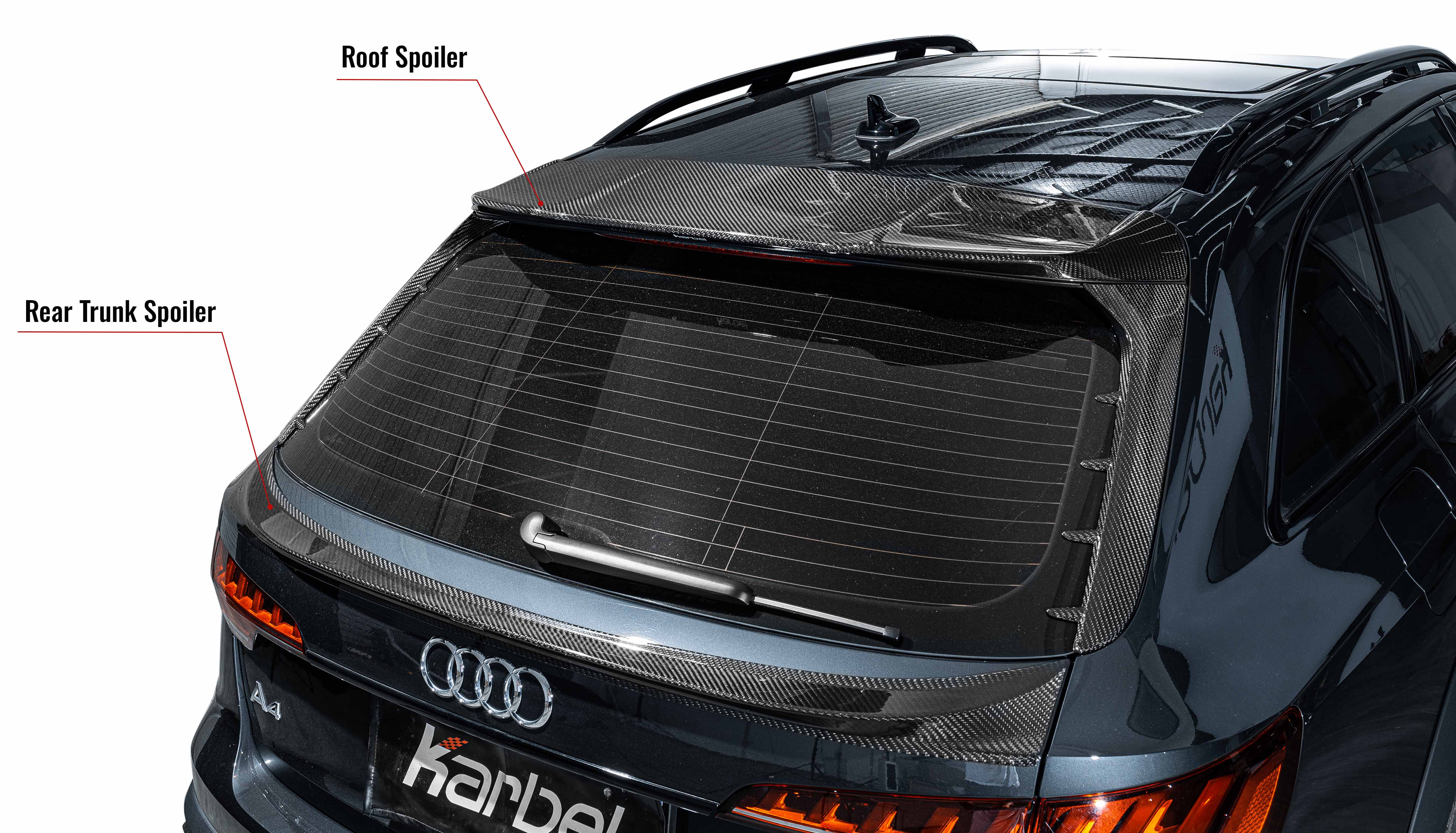 Karbel 3K Glossy Dry Carbon Fiber Body Kit For Audi A4 Allroad 2020-2021