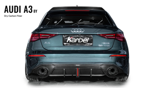 Karbel KB Dry Carbon Fiber 3K Glossy Black Body Kit For Audi S3 A3 8Y 2021-2024