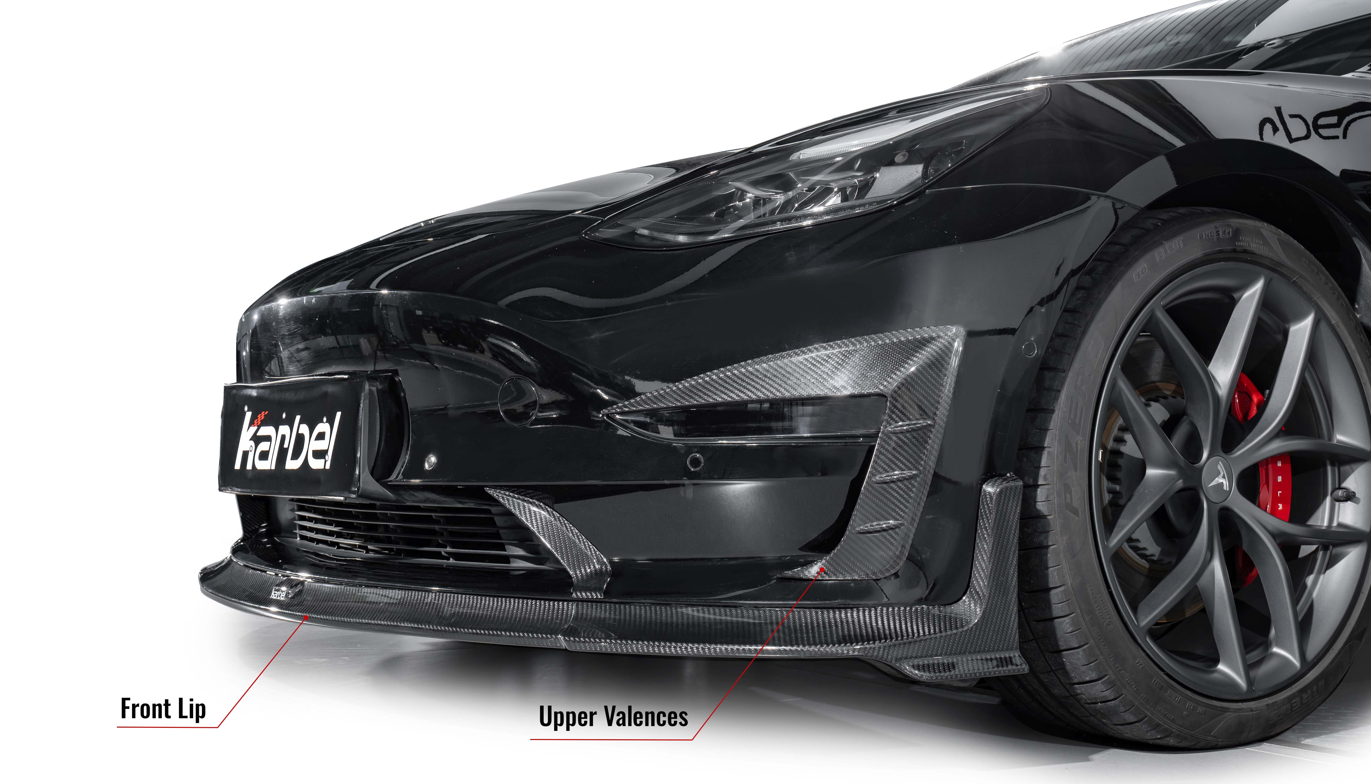 Karbel 3K Dry Carbon Fiber Complete Kit For Tesla Model 3 2019+