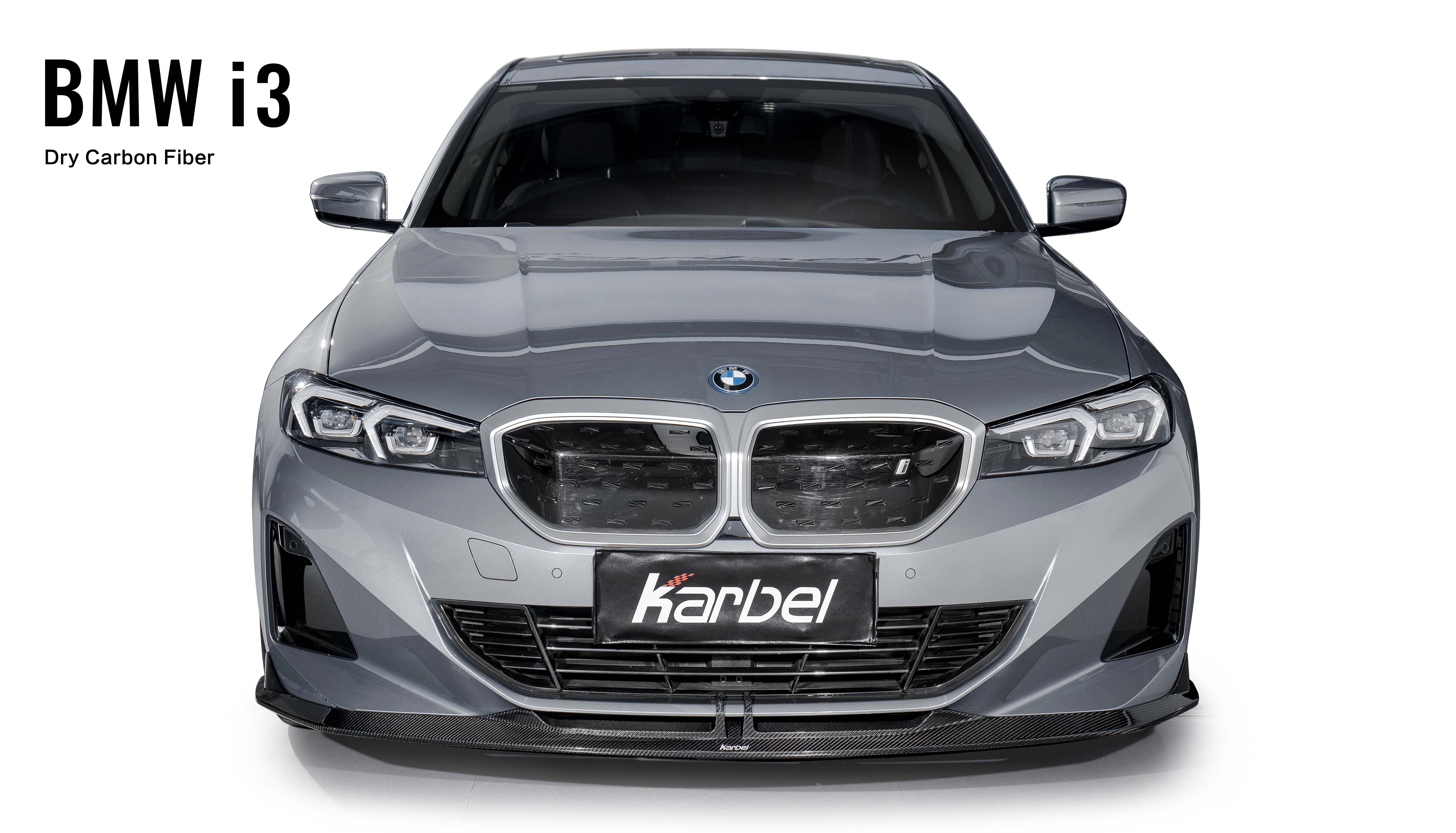 Karbel diffuser front lip side skirts rear spoiler 3K woven texture dry carbon fiber full body kit suitable Top wing for BWM I3 2022-ON