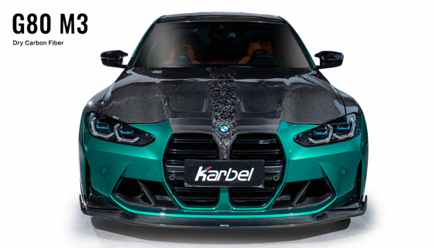 Karbel hood front lip Spoiler rear wing Diffuser Complete vehicle kit KB Dry Carbon Fiber For bmw M3 G80 G81 2021+